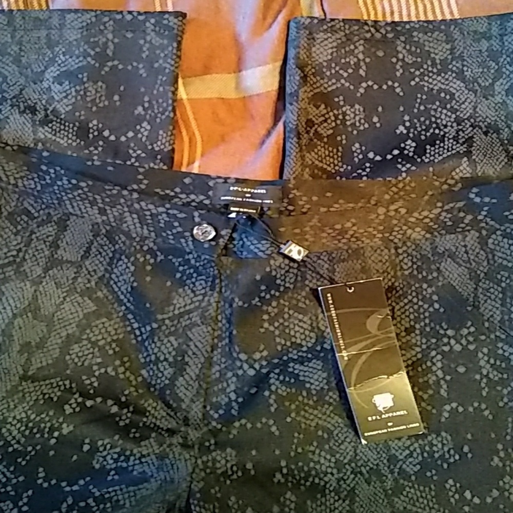 Snakeskin Print Trousers